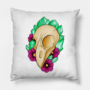 Bird Skull Pillow