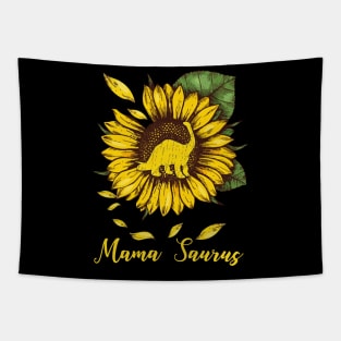 Sunflower Mama Saurus Tapestry