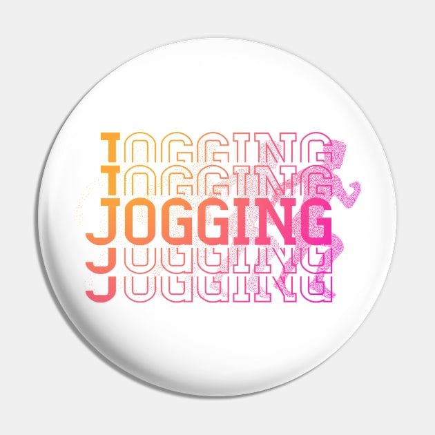 I Love Jogging Pin by Shop-now-4-U 