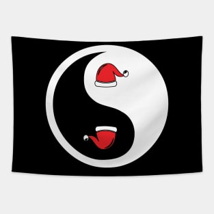 Christmas Yin-Yang 2 Tapestry