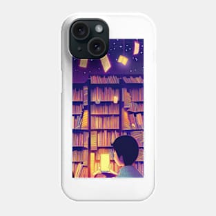 Hygge Library for Bookworm - Find me at the library antique vintage Phone Case