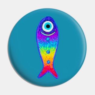 Pride Evil Eye Protection Talisman Painting Pin