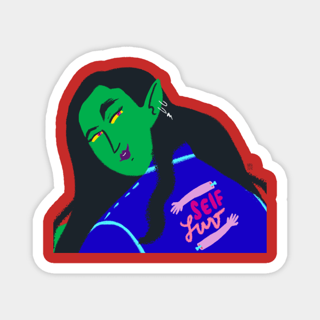 The official jacket of the Self Luv Club Magnet by naydui