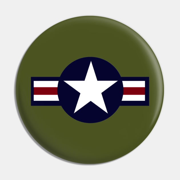 USA Fighter Insignia Pin by SimonBreeze