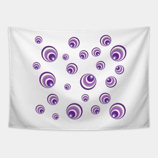 Pop Art Bubbles - purple Tapestry