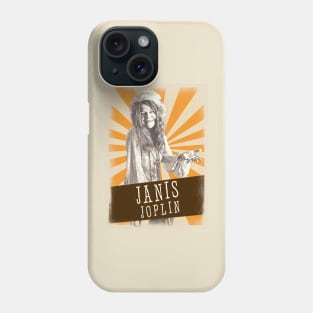 Vintage Aesthetic Janis Joplin 80s Phone Case