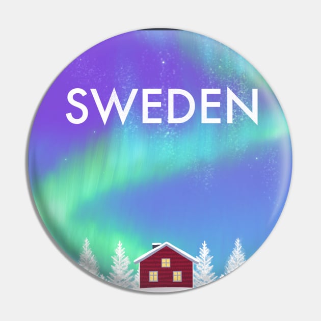 Sweden Pin by Salty Siren Studios