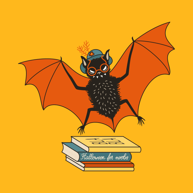 Bat granny book lover by Boriana Giormova