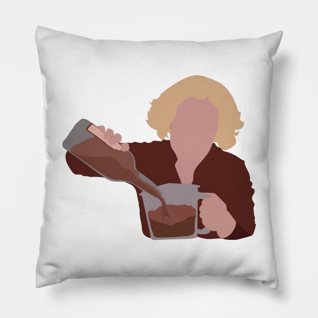 Kitty Forman Pouring Drink Pillow by ShayliKipnis