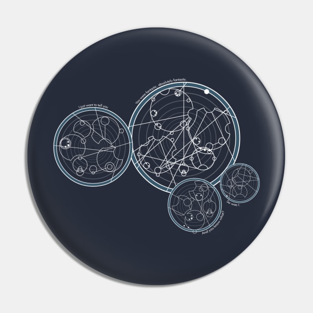 Doctor Who Gallifreyan - You Were Fantastic Pin by Go Brit