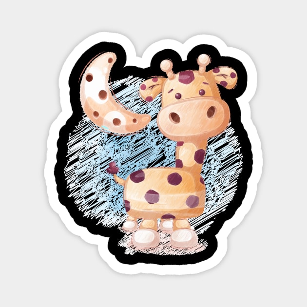 Cute Giraffe Magnet by Krisgrad