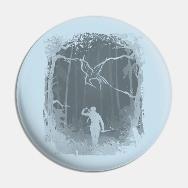 Hunger Games Woods - Purple Pin by Uwaki