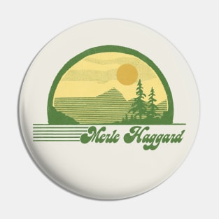 Merle Haggard / Retro Style Country Fan Design Pin