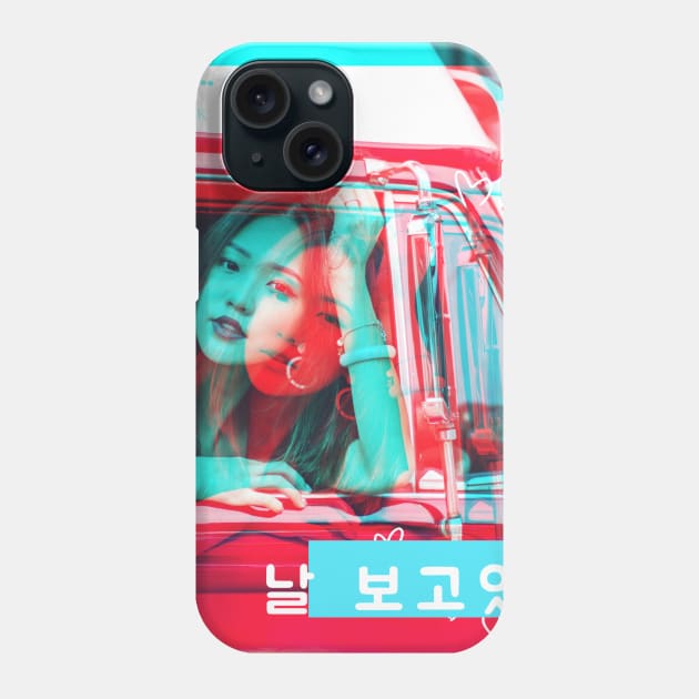 A Korean girl saying "You are looking at me" Phone Case by BTSKingdom