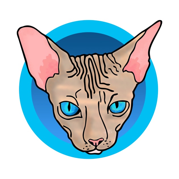 Sphynx cat Lover Cat Love Hairless Cat by Fersan