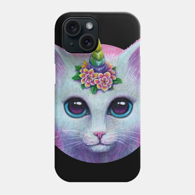 Lil' Uni Kitty Phone Case by MoniWolf