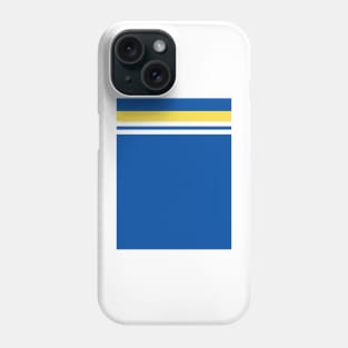 Leeds Retro 1982 Blue White Yellow Bars Phone Case