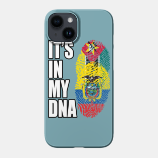 Ecuadorian And Mozambican Phone Case - Ecuadorian And Mozambican Mix DNA Flag Heritage by Just Rep It!!