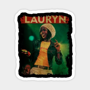 TEXTURE ART- Lauryn Hill - RETRO STYLE 2 Magnet