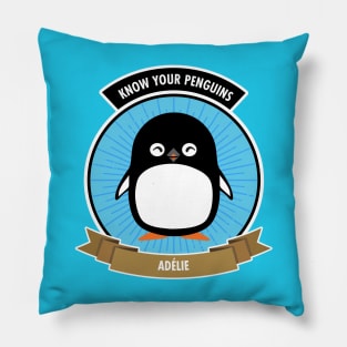 Adélie Penguin - Know Your Penguins Pillow