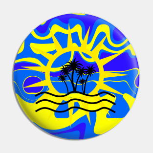 Tropical Travel Pin