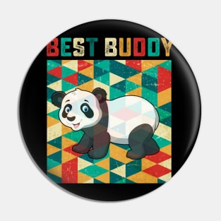 Best Buddy Panda Bear Pin