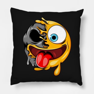 Tongue Zombie Emoji Pillow