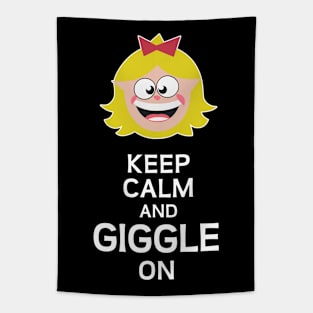 Keep calm and giggle on Tapestry