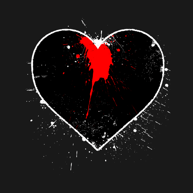 Bleeding heart-good and bad luck-Love-Gambling by StabbedHeart