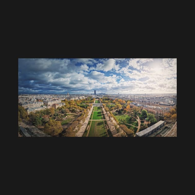 Panoramic view to the Paris city by psychoshadow