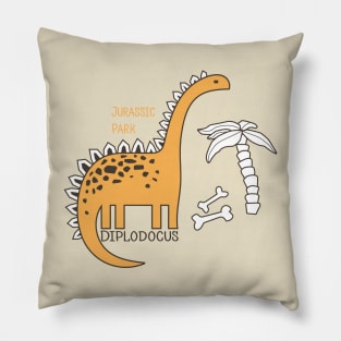 Dinosaur Diplodocus Pillow