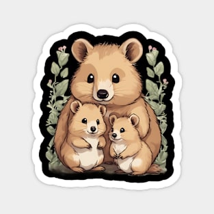 Quokka Happy Family Magnet