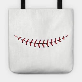 Baseball Lace smile Tote