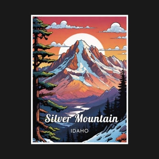 Silver Mountain ski idaho usa T-Shirt