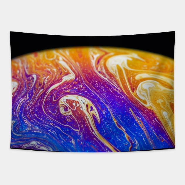 Soap Bubble Close Up Tapestry by philippemx