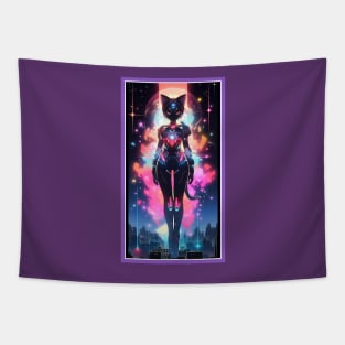 Anime Cute Cat Girl | Sci-Fi Manga Girl Anime Art Tapestry