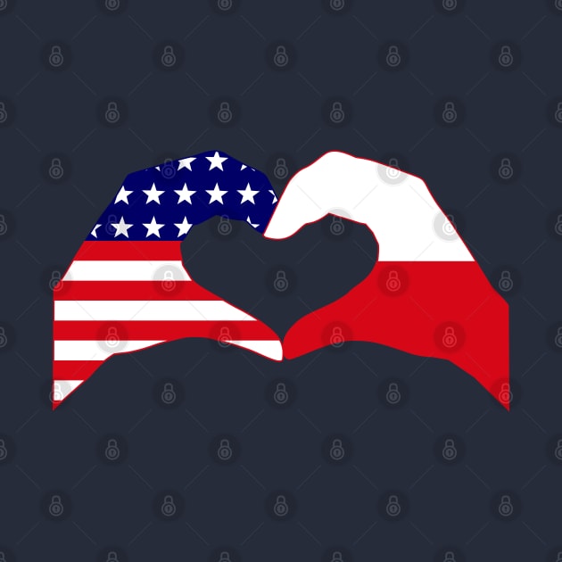 We Heart USA & Poland Patriot Flag Series by Village Values