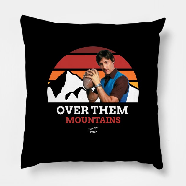 Over Them Mountains Pillow by BodinStreet