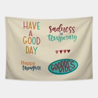 Positive Vibes Sticker Pack Tapestry