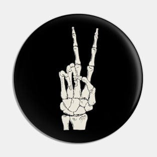 skeleton - victory signs hand Pin