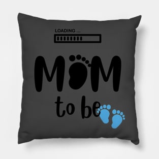 Mom to be boy Pillow