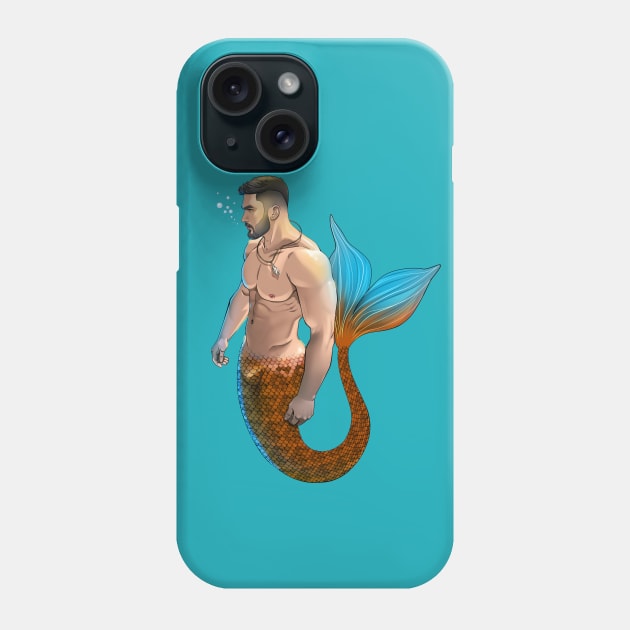 Handsome Merman Phone Case by TheArtOfRichie