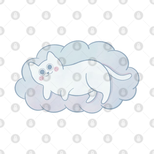 Pastel Cloud Cat by awesomesaucebysandy