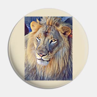 African Lion Pin