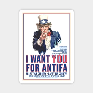 I Want You for Antifa Magnet