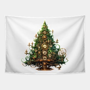 Steampunk Christmas Tree Tapestry