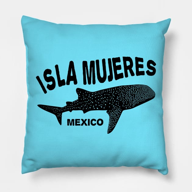 Whale Shark Scuba Diving | Isla Mujeres Pillow by TMBTM