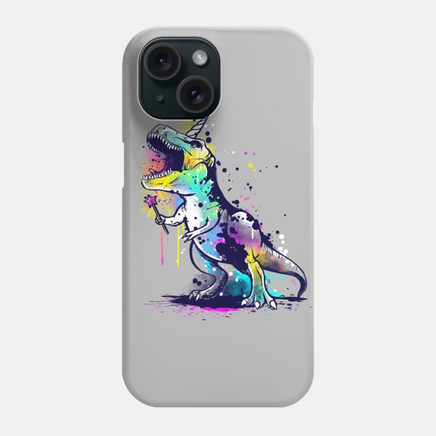 Unicornosaurus rex Phone Case by NemiMakeit