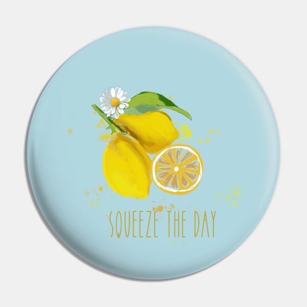 Squeeze the day lemon Pin by Leamini20