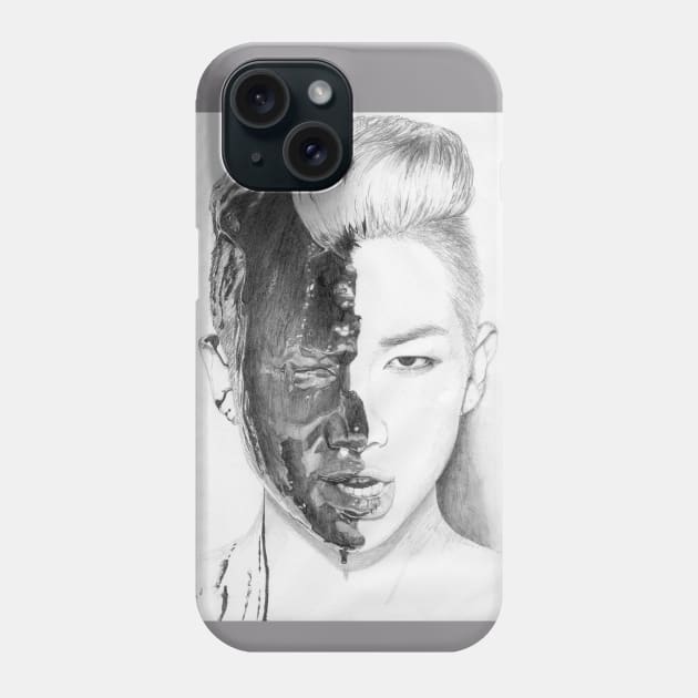 RM Rap Monster pencil drawing Phone Case by ZeroKara